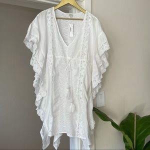 JCrew Ruffle Tunic Swimwear Cover Up XS NWT